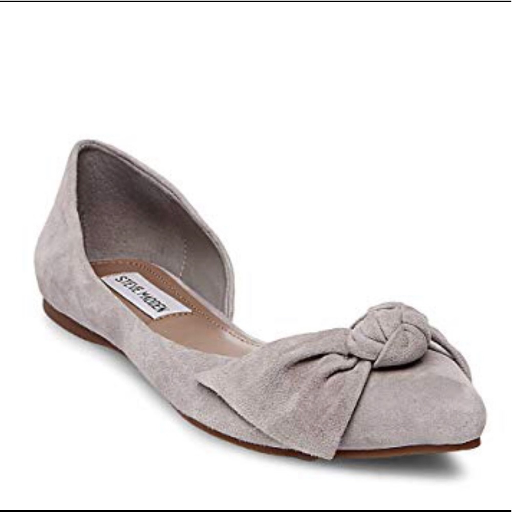 Steve Madden - Enchant Grey Suede flats